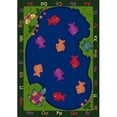 thumbnail image 1 of Joy Carpets 1498C FishiN Fun 5 ft.4 in. x 7 ft.8 in.  WearOn Nylon Machine Tufted- Cut Pile Educational Rug, 1 of 1