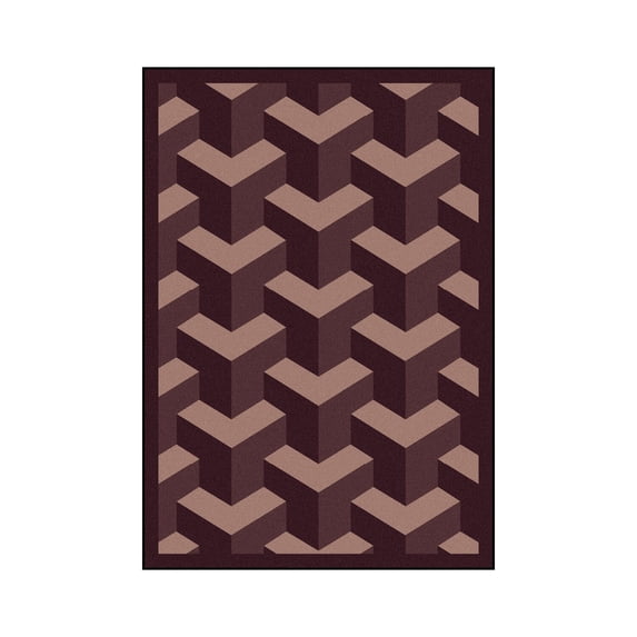Rooftop 5'4" x 7'8" Area Rug In Color Plum