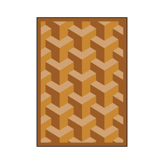 Rooftop 7'8" x 10'9" Area Rug In Color Wheat