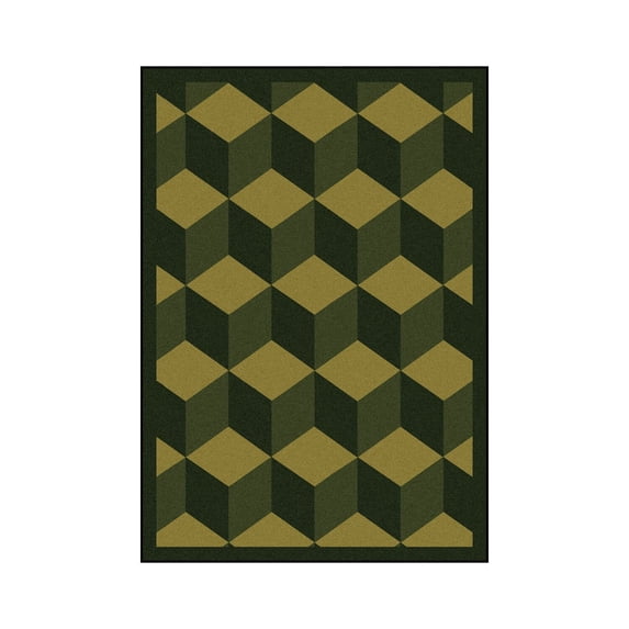 Highrise 7'8" x 10'9" Area Rug In Color Olive