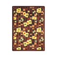 thumbnail image 1 of Feeling Lucky 3'10" x 5'4" Area Rug In Color Rust, 1 of 3