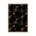 thumbnail image 1 of Snookered 3'10" x 5'4" Area Rug In Color Black, 1 of 3