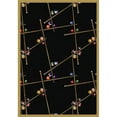 thumbnail image 1 of Snookered 5'4" x 7'8" area rug in color Black, 1 of 1