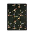 thumbnail image 1 of Games People Play - Gaming & Sports Area Rugs Snookered, 7'8" x 10'9", Emerald, 1 of 3