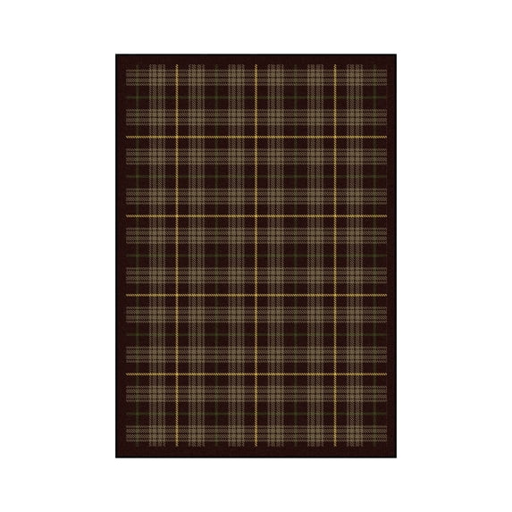 Bit O' Scotch 7'8" x 10'9" Area Rug In Color Bark Brown