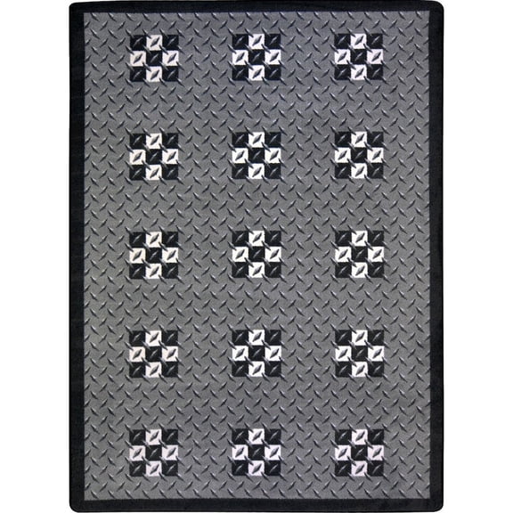 Joy Carpets Games People Play Finish Line 5'4" x 7'8" Area Rug in Color Multi