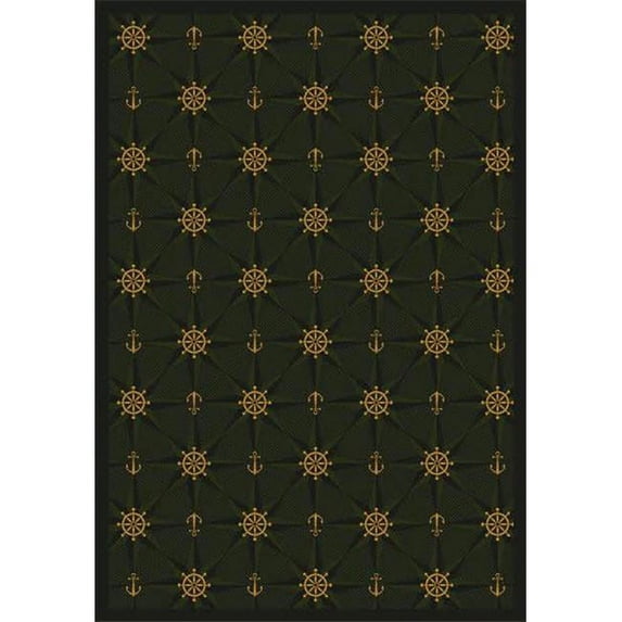 Joy Carpets 1515D-03 Mariner s Tale Emerald 7 ft.8 in. x 10 ft.9 in. WearOn Nylon Machine Tufted- Cut Pile Whimsy Rug
