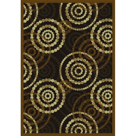 Joy Carpets 1517B-04 Dottie Desert 3 ft.10 in. x 5 ft.4 in. WearOn Nylon Machine Tufted- Cut Pile Whimsy Rug