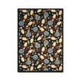 thumbnail image 1 of Retro Bowl 3'10" x 5'4" Area Rug In Color Midnight, 1 of 3