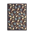 thumbnail image 1 of Retro Bowl 7'8" x 10'9" area rug in color Chocolate, 1 of 2