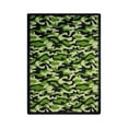 thumbnail image 1 of Funky Camo 3'10" x 5'4" Area Rug In Color Green, 1 of 2