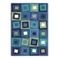 thumbnail image 1 of Joy Carpets Kid Essentials Off Balance 5'4" x 7'8" Area Rug in Color Violet, 1 of 2