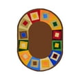 thumbnail image 1 of Off Balance 7'8" x 10'9" Oval Area Rug In Color Neutrals-Color:neutrals,Material:Nylon, 1 of 1