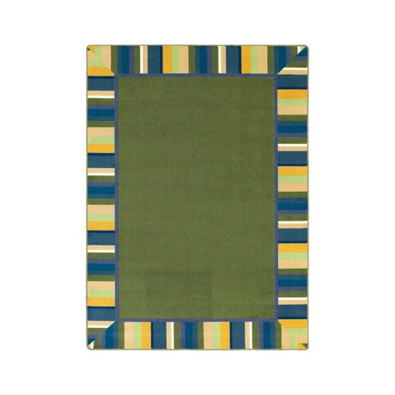 Joy Carpets Kid Essentials Infants & Toddlers Clean Green Rug, Bold, 3'10" x 5'4"