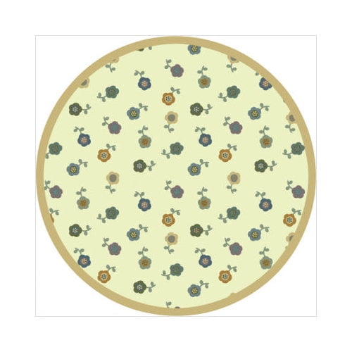 Joy Carpets 1536H-02 Awesome Blossom Soft 5 ft.4 in. Round WearOn Nylon Machine Tufted- Cut Pile Just for Kids Rug