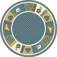 thumbnail image 1 of Joy Carpets 1538E-02 Seeing Spots Soft 7 ft.7 in. Round  WearOn Nylon Machine Tufted- Cut Pile Just for Kids Rug, 1 of 1