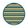 thumbnail image 1 of Joy Carpets Kid Essentials Yipes Stripes 54" Round Indoor Area Rug in Color Bold, 1 of 4