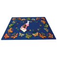thumbnail image 1 of Joy Carpets 1541CC Butterfly Delight 5 ft.4 in. x 7 ft.8 in. Oval WearOn Nylon Machine Tufted- Cut Pile Educational Rug, 1 of 2