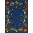 thumbnail image 1 of Joy Carpets 1541E Butterfly Delight 7 ft.7 in. Round WearOn Nylon Machine Tufted- Cut Pile Educational Rug, 1 of 2