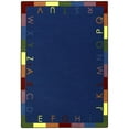 thumbnail image 1 of Joy Carpets 1543B-01 Rainbow Alphabet Bold 3 ft.10 in. x 5 ft.4 in. 100 Pct. STAINMASTER Nylon Machine Tufted- Cut Pile Educational Rug, 1 of 2