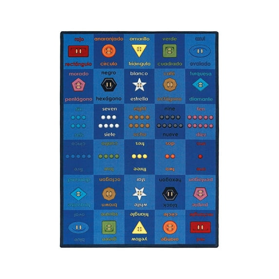 Button Button 7'8" x 10'9" Area Rug In Color Multi