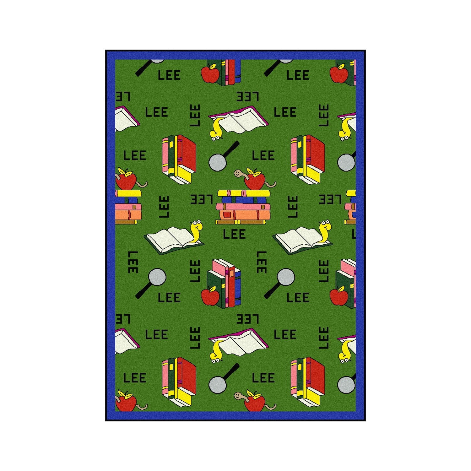 Literacy Rug Joy Carpets 1564C-02 Kid Essentials Bookworm Language & Literacy ...