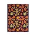 thumbnail image 1 of Joy Carpets 1572D-02 Splat Burgundy 7 ft.8 in. x 10 ft.9 in.  WearOn Nylon Machine Tufted- Cut Pile Whimsy Rug, 1 of 1