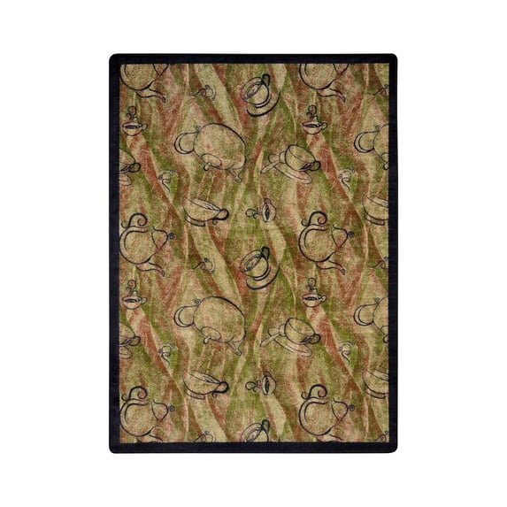 Fresh Brew 3'10" x 5'4" Area Rug In Color Hazelnut