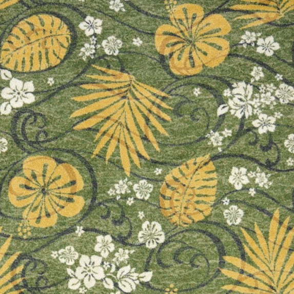 Joy Carpets 1576D-03 Kaleidoscope Trade Winds Rectangle Whimsical Area Rugs 03 Bamboo - 7 ft. 8 in. x 10 ft. 9 in.