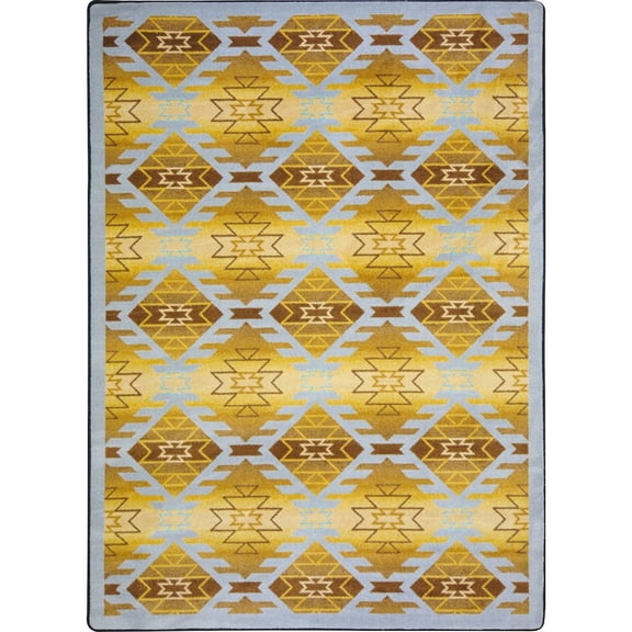 Joy Carpets Kaleidoscope Canyon Ridge 3'10" x 5'4" Area Rug in Color Copper Canyon