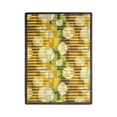 thumbnail image 1 of Joy Carpets 1584B-04 Keeping Score Gold 3 ft.10 in. x 5 ft.4 in.  WearOn Nylon Machine Tufted- Cut Pile Sports Rug, 1 of 1