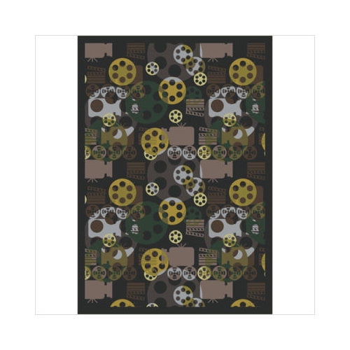 Joy Carpets 1585D-02 Blockbuster Charcoal 7 ft.8 in. x 10 ft.9 in. WearOn Nylon Machine Tufted- Cut Pile Gaming and Entertainment Rug