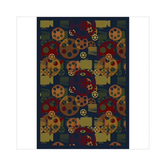 Any Day Matinee - Theater Area Rugs Blockbuster, 7'8" x 10'9", Multicolored