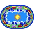 thumbnail image 1 of Joy Carpets Kid Essentials In Training 310" x 54" Oval Indoor Area Rug in Color Multi, 1 of 2