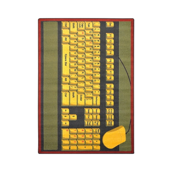 Kid Essentials - Early Childhood Keyboard Connection, 7'8" x 10'9", Brown