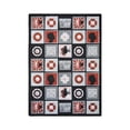thumbnail image 1 of Wired 3'10" x 5'4" Area Rug In Color Red, 1 of 2