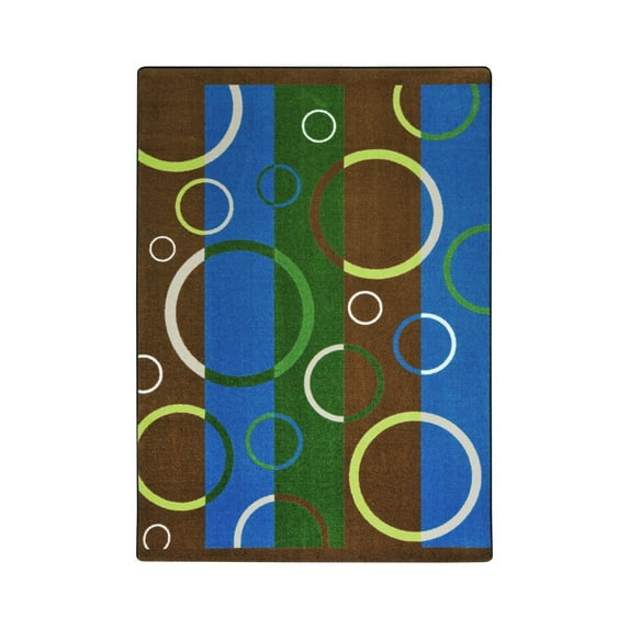 Under Water 5'4" x 7'8" Area Rug In Color Earthtone-Color:earhtone,Material:Nylon