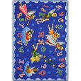 thumbnail image 1 of Joy Carpets 1650DD Kid Essentials Angel Alphabet Oval Inspirational Area Rugs Multi Color - 7 ft. 8 in. x 10 ft. 9 in., 1 of 1