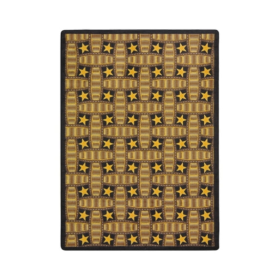 Marquee Star 3'10" x 5'4" Area Rug In Color Chocolate