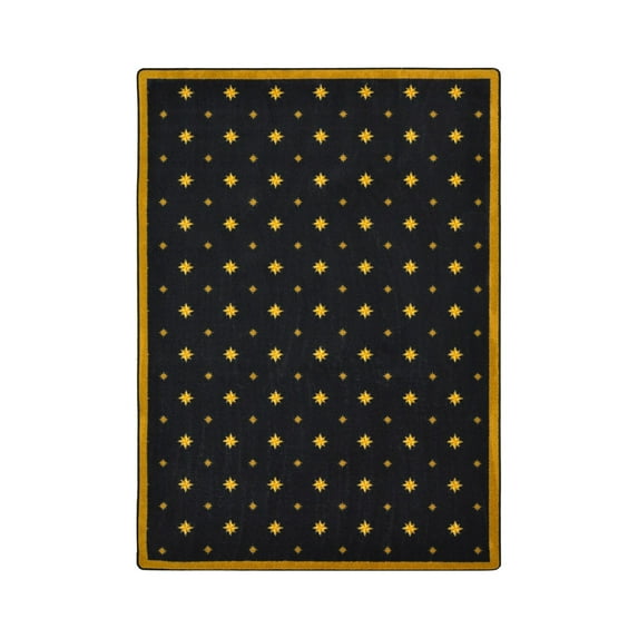 Walk of Fame 3'10" x 5'4" Area Rug In Color Black
