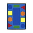thumbnail image 1 of Joy Carpets Kid Essentials Early Childhood Sitting Shapes Rectangle 5'4" x 7'8" Multicolor, 1 of 1