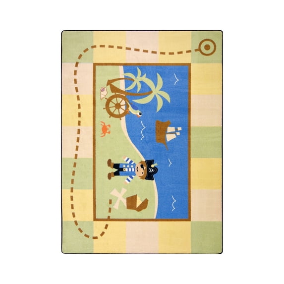 Kid Essentials - Active Play & Juvenile Lil' Pirate, 3'10" x 5'4", Multicolored