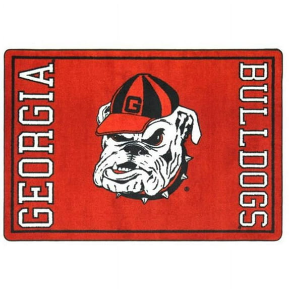 Joy Carpets NCAA Collegiate Mascot Georgia Novelty Rug