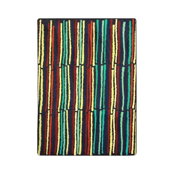 Kid Essentials - Teen Area Rugs Cascade, 3'10" x 5'4", Multicolored