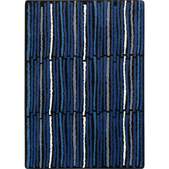 Joy Carpets 1700C-04 Cascade 5'4' x 7'8' Area Rug In Color Sapphire