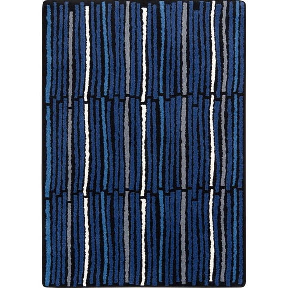 Joy Carpets 1700D-04 Cascade 7'8' x 10'9' Area Rug In Color Sapphire