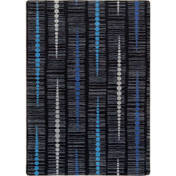 Joy Carpets Kid Essentials Recoil 3'10" x 5'4" Area Rug in Color Sapphire