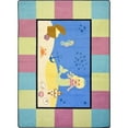 thumbnail image 1 of Joy Carpets 1704E Kid Essentials Lil Mermaid Active Play & Juvenile Round Rugs Multi Color - 7 ft. 7 in., 1 of 1