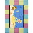 thumbnail image 1 of Joy Carpets 1704H Kid Essentials Lil Mermaid Active Play & Juvenile Round Rugs Multi Color - 5 ft. 4 in., 1 of 1