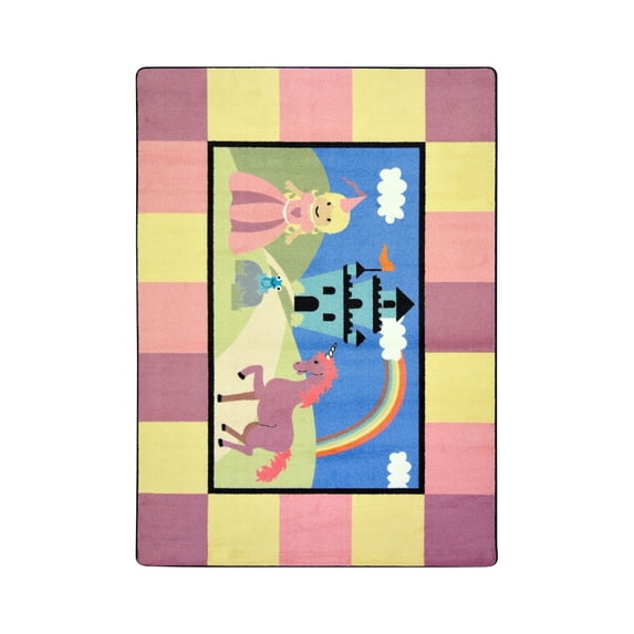 Kid Essentials - Active Play & Juvenile Lil' Princess, 5'4" x 7'8", Multicolored